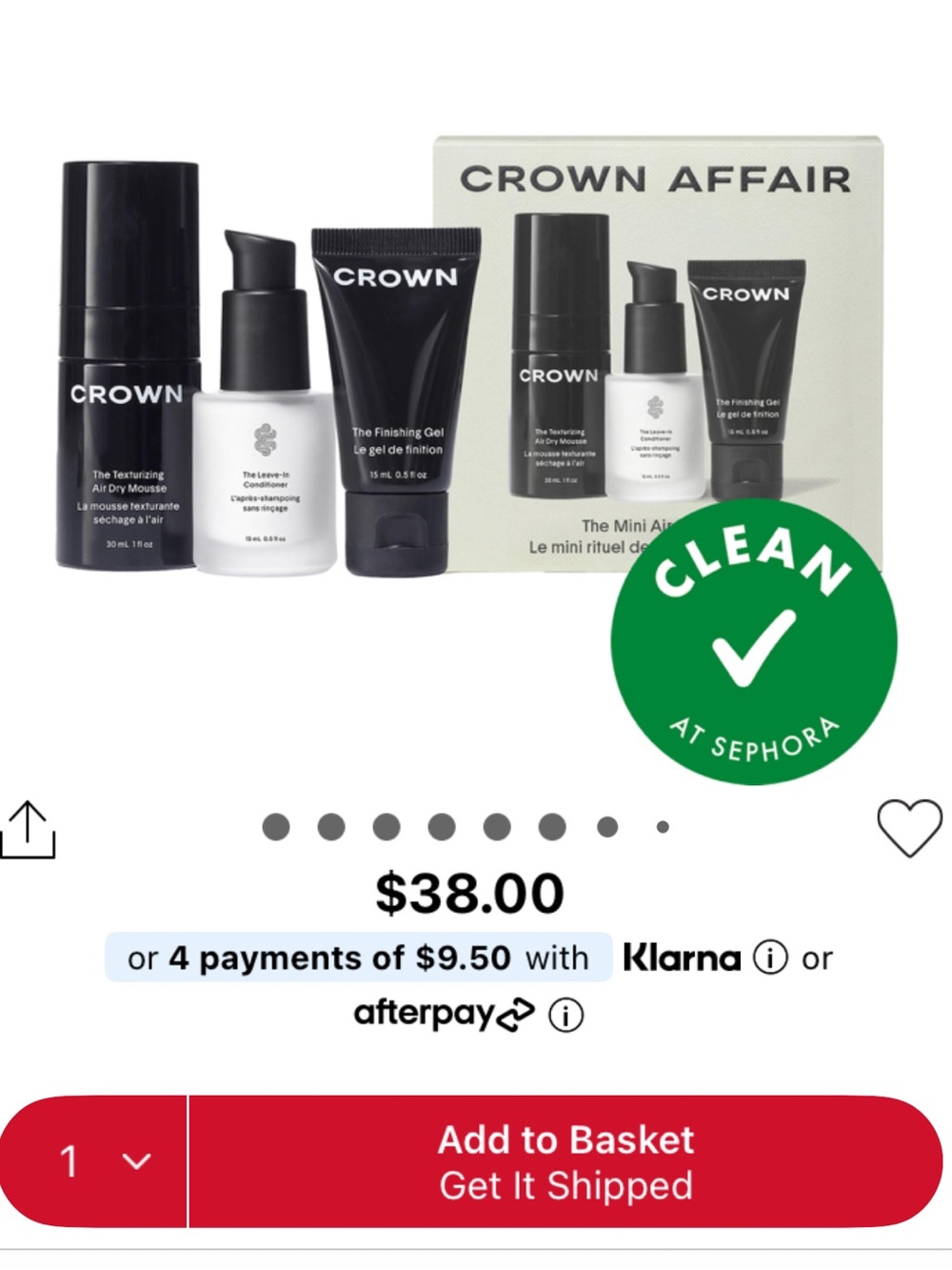 Crown Affair Women’s Hair Moisturizer Kit - Black & White
